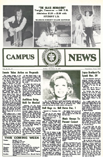 Campus News – Vol 40 No 10 – November 18, 1977