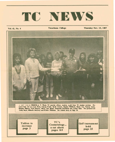 TC News – Vol 61 No 4 – November 19, 1987