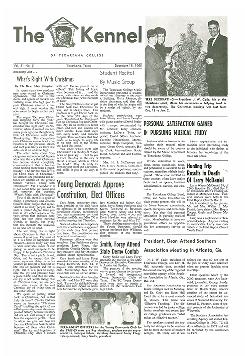 The Kennel – Vol 31 No 6 – December 18, 1968