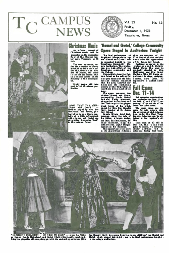Campus News – Vol 35 No 12 – December 1, 1972