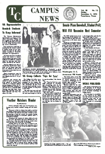 Campus News – Vol 38 No 12 – December 5, 1975