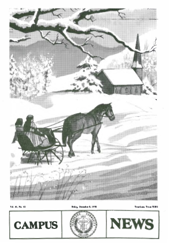 Campus News – Vol 41 No 12 – December 8, 1978