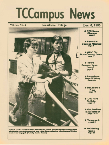 Campus News – Vol 59 No 4 – December 6, 1985