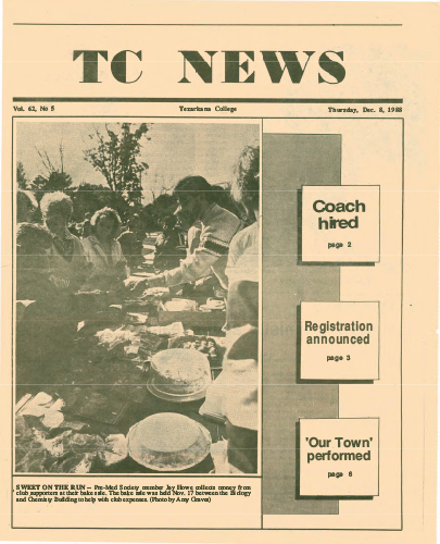 The TC News – Vol 62 No 5 – December 8, 1988
