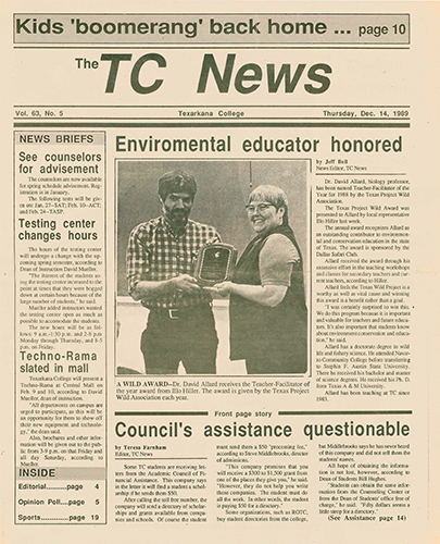 The TC News – Vol 63 No 5 – December 14, 1989