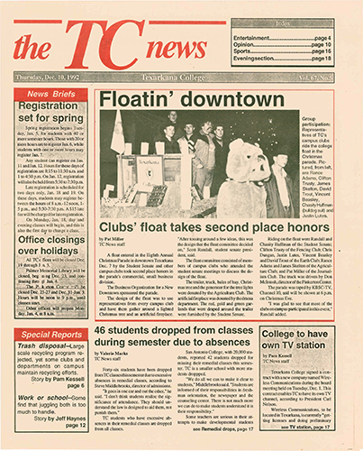 The TC News – Vol 67 No 5 – December 10, 1992