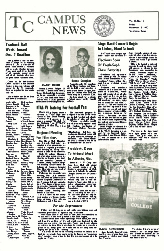 Campus News – Vol 33 No 10 – November 13, 1970