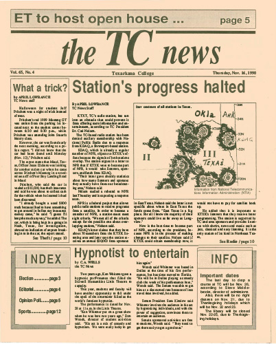 The TC News – Vol 65 No 4 – November 16, 1990