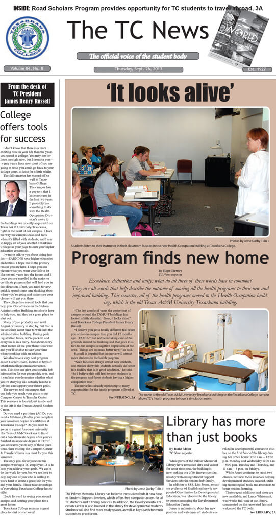 The TC News – Vol 84 No 8 – September 26, 2013