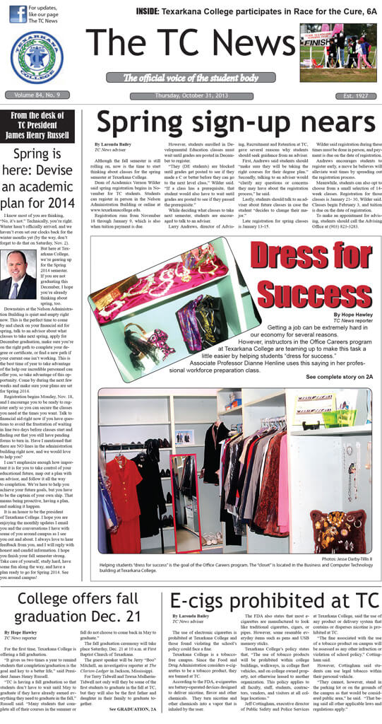 The TC News – Vol 84 No 9 – October 31, 2013