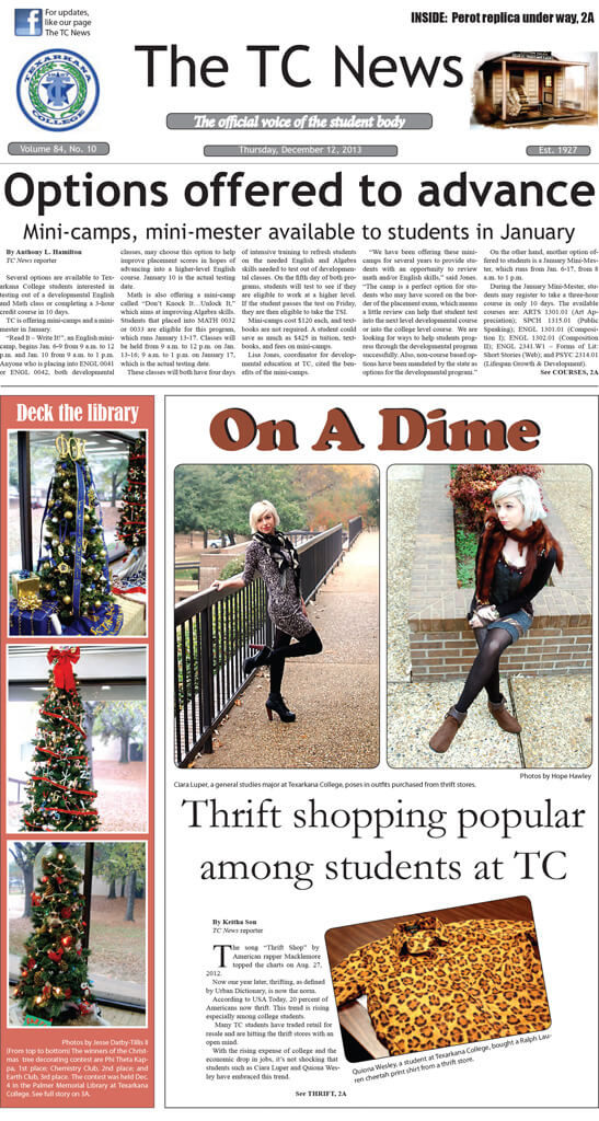 The TC News – Vol 84 No 10 – December 12, 2013
