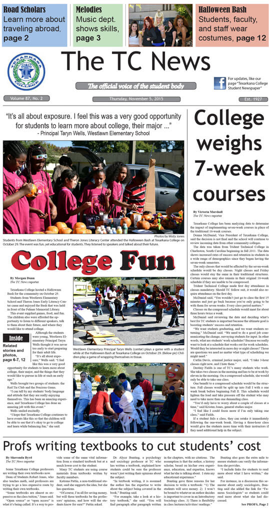 The TC News – Vol 87 No 2 – November 5, 2015