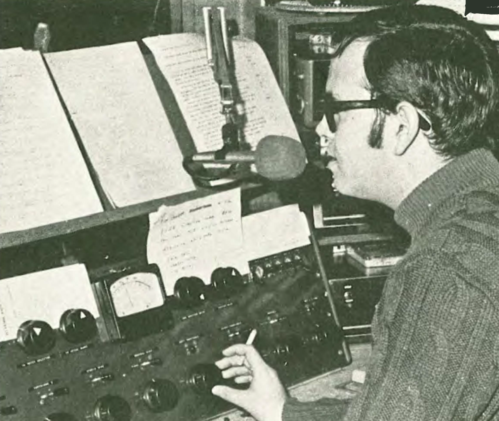 TC Disc Jockey Dave Edwards Puts Out the Sound on KTFS