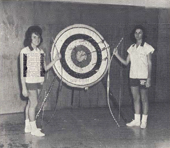Winners in the women’s intramural archery tournament